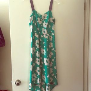 I heart Ronson Green floral dress size small